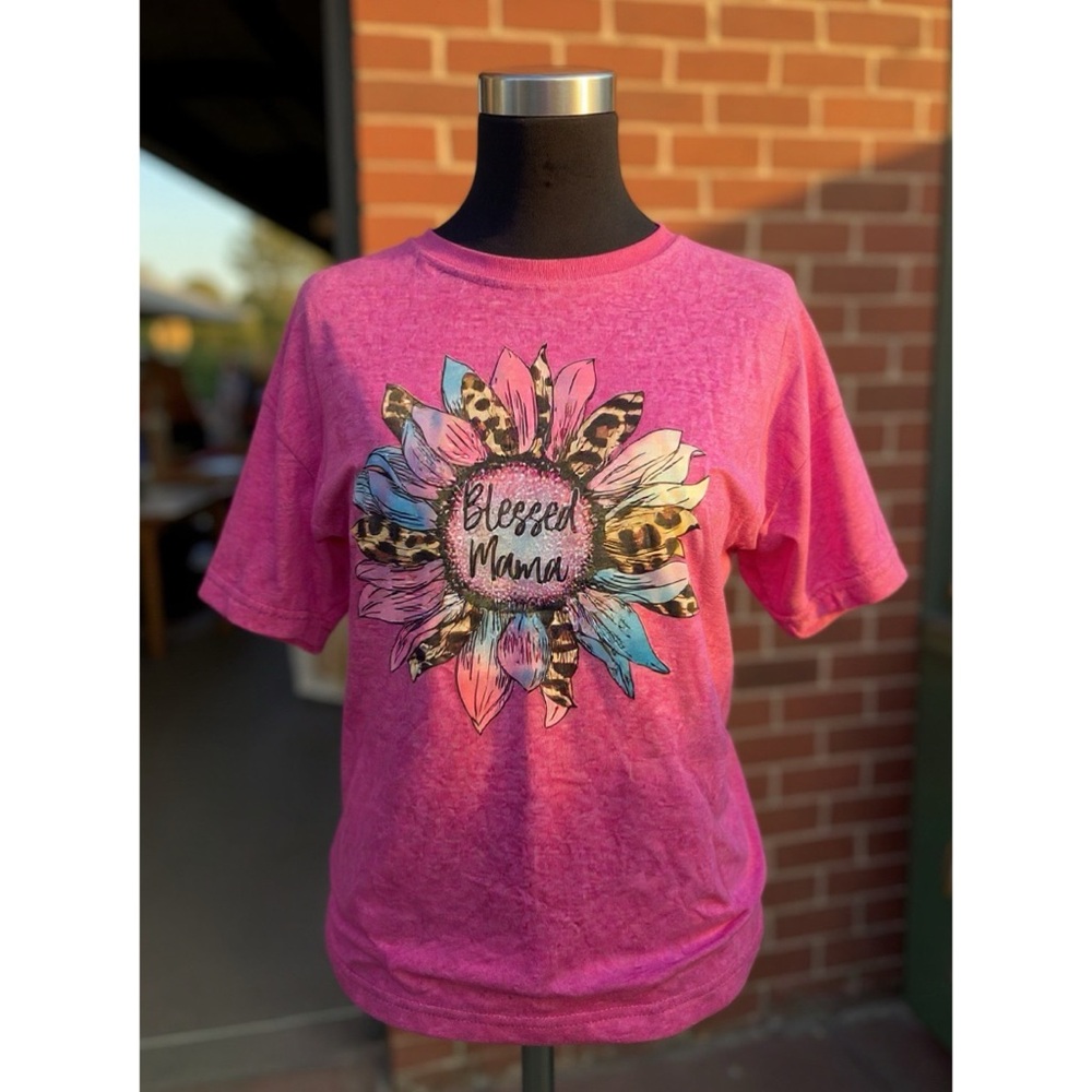 Blessed Mama Graphic Shirt